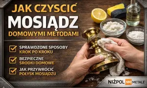 Jak wyczyścić mosiądz domowymi metodami? Zobacz sprawdzone sposoby na przywrócenie blasku. Na zdjęciu widać czyszczenie mosiężnego świecznika.