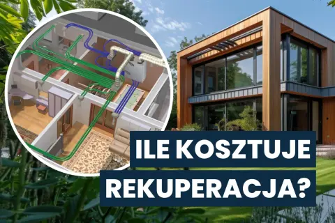 Schemat instalacji rekuperacji w nowoczesnym domu. Dowiedz się, ile kosztuje rekuperacja i jakie korzyści przynosi.