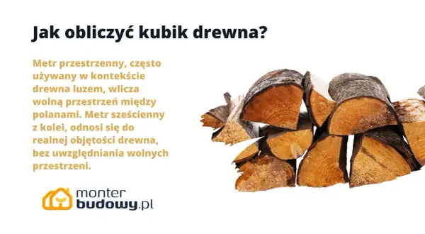 Stos drewna, gotowy do obliczenia jako kubik.