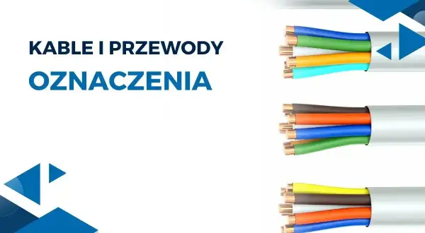 Kolory kabli: niebieski, zielony, pomarańczowy, turkusowy, brązowy, żółty. Różne rodzaje przewodów z widocznymi żyłami.
